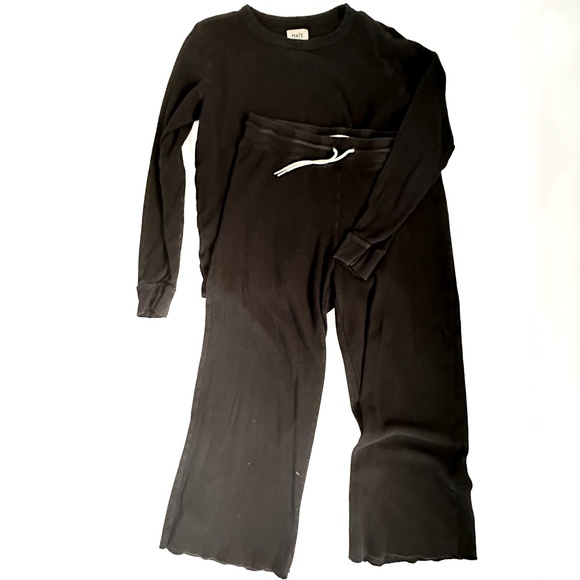 MATE The Label Organic Thermal Wide Leg Pant & Crewneck SET - large - Picture 5 of 12